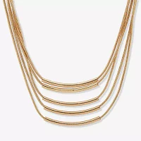 Worthington Gold Tone 17 Inch Snake Strand Necklace