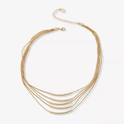 Worthington Gold Tone 17 Inch Snake Strand Necklace