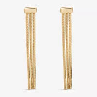 Worthington Snake Chain Linear Drop Earrings