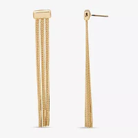 Worthington Snake Chain Linear Drop Earrings