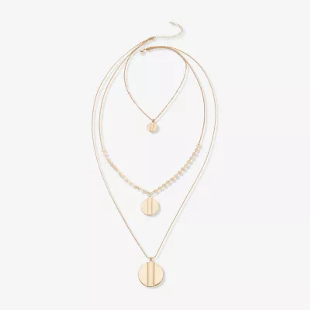 a.n.a Gold Tone 39 Inch Cable Strand Necklace