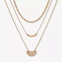 a.n.a Gold Tone 24 Inch Cable Strand Necklace