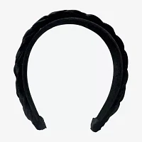 Bijoux Bar Black Velvet Braided Womens Headband