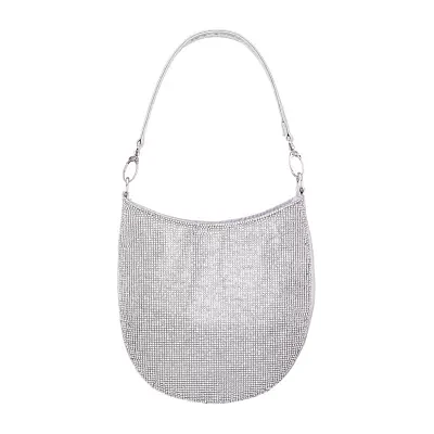 I. Miller Lolly Crystal Front Hobo Embellished Evening Bag