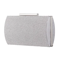 I. Miller Cutie Crystal Front Curved Minaudiere Embellished Evening Bag