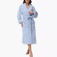 INK+IVY Womens Long Sleeve Knee Length Robe