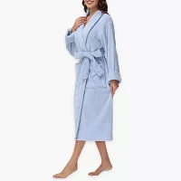 INK+IVY Womens Long Sleeve Knee Length Robe