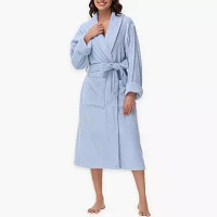 INK+IVY Womens Long Sleeve Knee Length Robe