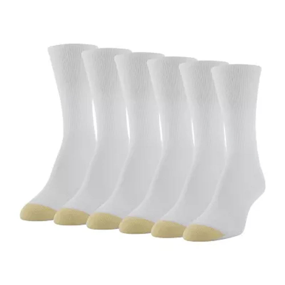 Gold Toe 6 Pair Crew Socks Womens
