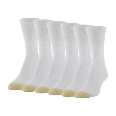 Gold Toe 6 Pair Crew Socks Womens