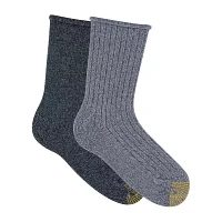 Gold Toe Super Soft 2 Pair Crew Socks Womens