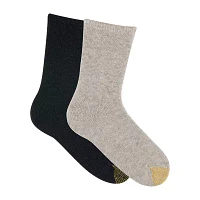 Gold Toe Wool Blend Cozy 2 Pair Crew Socks Womens