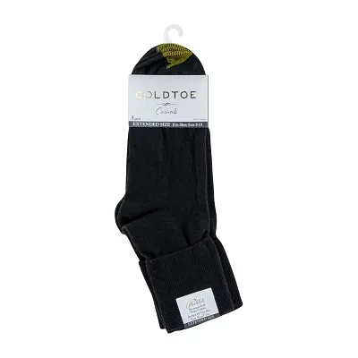 Gold Toe Casual 3 Pair Plus Tall Turncuff Socks Womens
