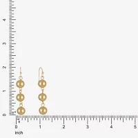 Liz Claiborne Linear Round Drop Earrings