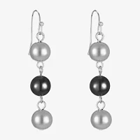 Liz Claiborne Linear Womens Round Drop Earrings