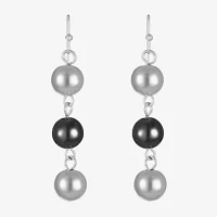 Liz Claiborne Linear Womens Round Drop Earrings
