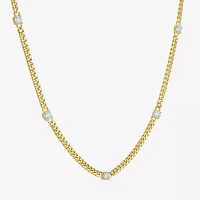 Diamond Addiction (G-H / Si2-I1) 10K Gold 18 Inch Hollow Cuban Chain Necklace