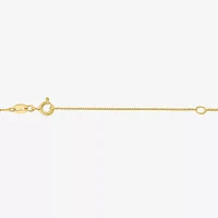 Diamond Blossom Linear (G-H / Si2-I1) Womens 1/10 CT. T.W. Lab Grown White Diamond 14K Gold Over Silver Pendant Necklace