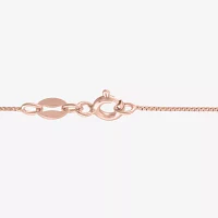 Diamond Blossom (G-H / Si2-I1) Womens 1/10 CT. T.W. Lab Grown White Diamond 14K Rose Gold Over Silver Cross Pendant Necklace