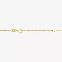 Diamond Accent (G-H / Si2-I1) Womens Lab Grown White 14K Gold Over Silver Sterling Moon Pendant Necklace