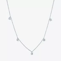 Diamond Addiction (G-H / Si2-I1) Womens 1/10 CT. T.W. Lab Grown White Diamond Sterling Silver Pendant Necklace