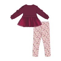 Blueberi Boulevard Toddler Girls 2-pc. Legging Set