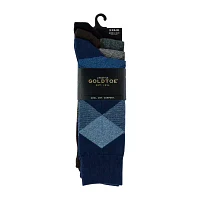 Gold Toe 3 Pair Crew Socks Mens