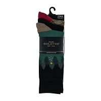 Gold Toe Holiday 3 Pair Crew Socks Mens