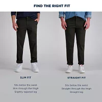 Haggar Mens Slim Fit Flat Front Pant