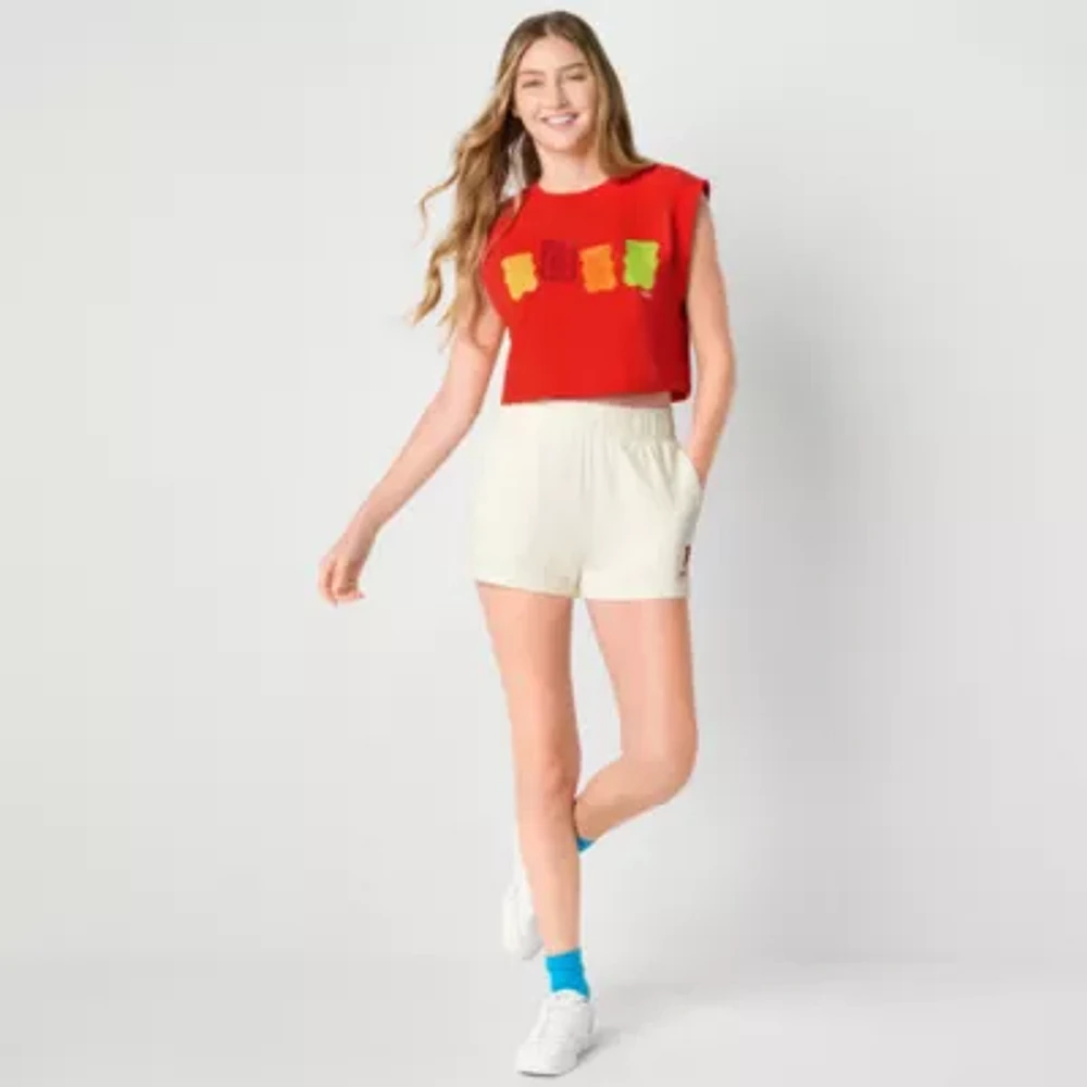 JCPenney x HARIBO Womens Crew Neck Short Sleeve Crop Top