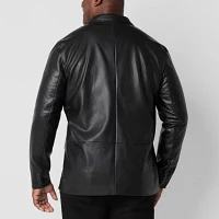 Shaquille O'Neal XLG Faux Leather Mens Big and Tall Classic Fit Blazer