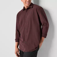 Stylus Big and Tall Mens Regular Fit Long Sleeve Button-Down Shirt