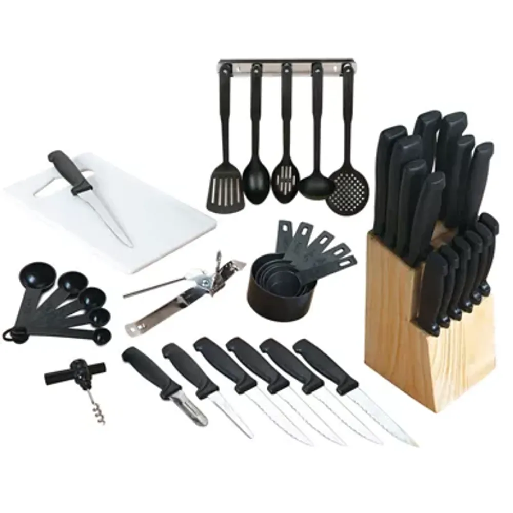 Gibson Flare 41-pc. Knife Block Combo Set