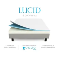 Lucid 5 Inch Gel Memory Foam Mattress