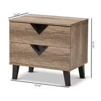 Swanson Bedroom Collection 2-Drawer Nightstand