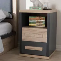 Pandora Bedroom Collection 2-Drawer Nightstand