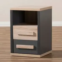 Pandora Bedroom Collection 2-Drawer Nightstand