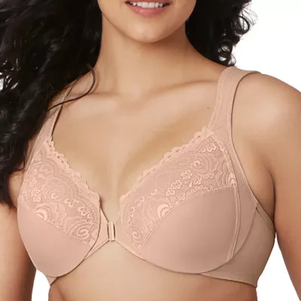 Glamorise Elegance Wonderwire® Front-Close Underwire Unlined Full Coverage Bra 1245