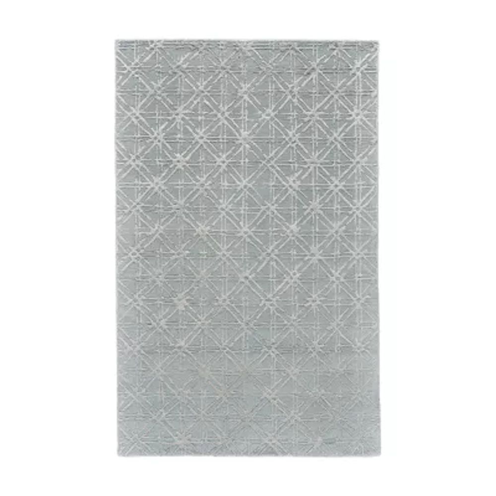 Textured-weave Wool-blend Rug