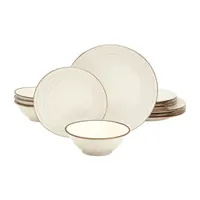 Tabletops Unlimited Olivia 12-pc. Stoneware Dinnerware Set