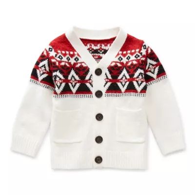 Okie Dokie Family Matching Baby Boys Long Sleeve Cardigan