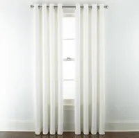 Linden Street Gwen Basketweave Light-Filtering Grommet Top Single Curtain Panel