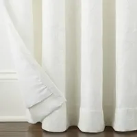 Linden Street Gwen Leaf Grommet Top Light-Filtering Single Curtain Panels