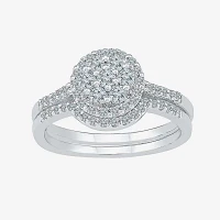Womens / CT.T.W. Natural Diamond 10K White Gold Bridal Set