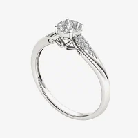 CT.T.W. Natural Diamond 10K Gold Engagement Ring