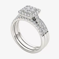 1 1/4 CT.T.W. Natural Diamond 14K White Gold Bridal Set