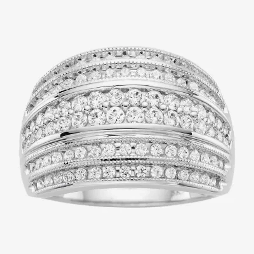 1 CT.T.W. Natural Diamond 10K White Gold Ring