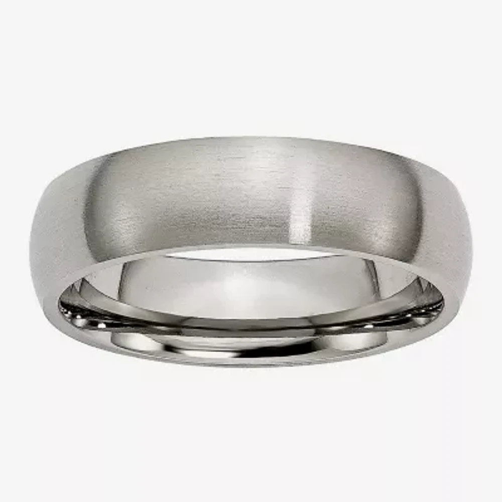 Mens 6Mm Titanium Wedding Band