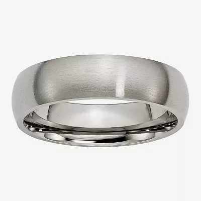 Mens 6Mm Titanium Wedding Band