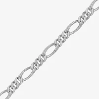 2 CT. T.W. Natural White Diamond 10K Gold 8 1/2 Inch Solid Cuban Chain Bracelet